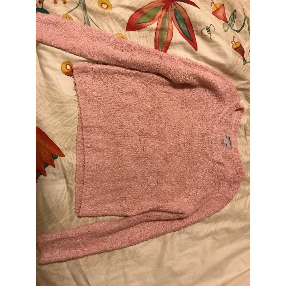 Cute, comfy pastel pink sweater.